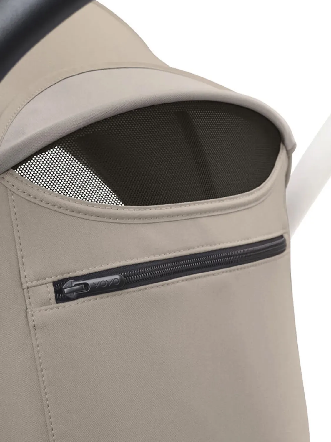 Коляска 2 в 1 Stokke YOYO3 shell, серо-коричневый (taupe), рама черная. Изображение 17