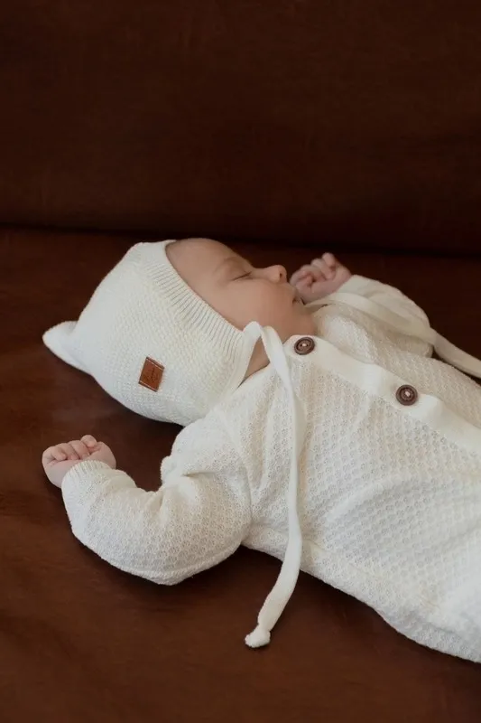 Комбинезон детский LoomKnits Кремовый хлопок