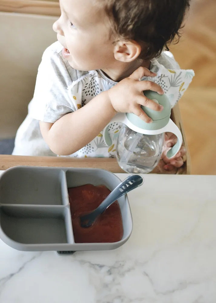 Тарелка Beaba Ass Comparti Sili из силикона