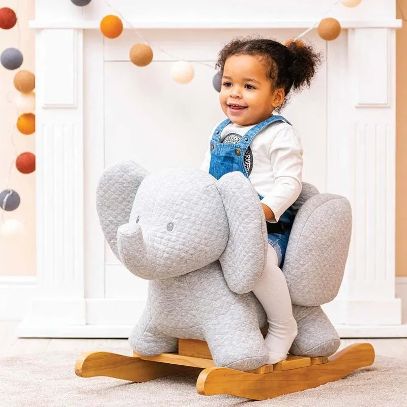 Игрушка мягкая музыкальная Nattou Soft Toy Tembo Jacquard Слоник 28 см 929370