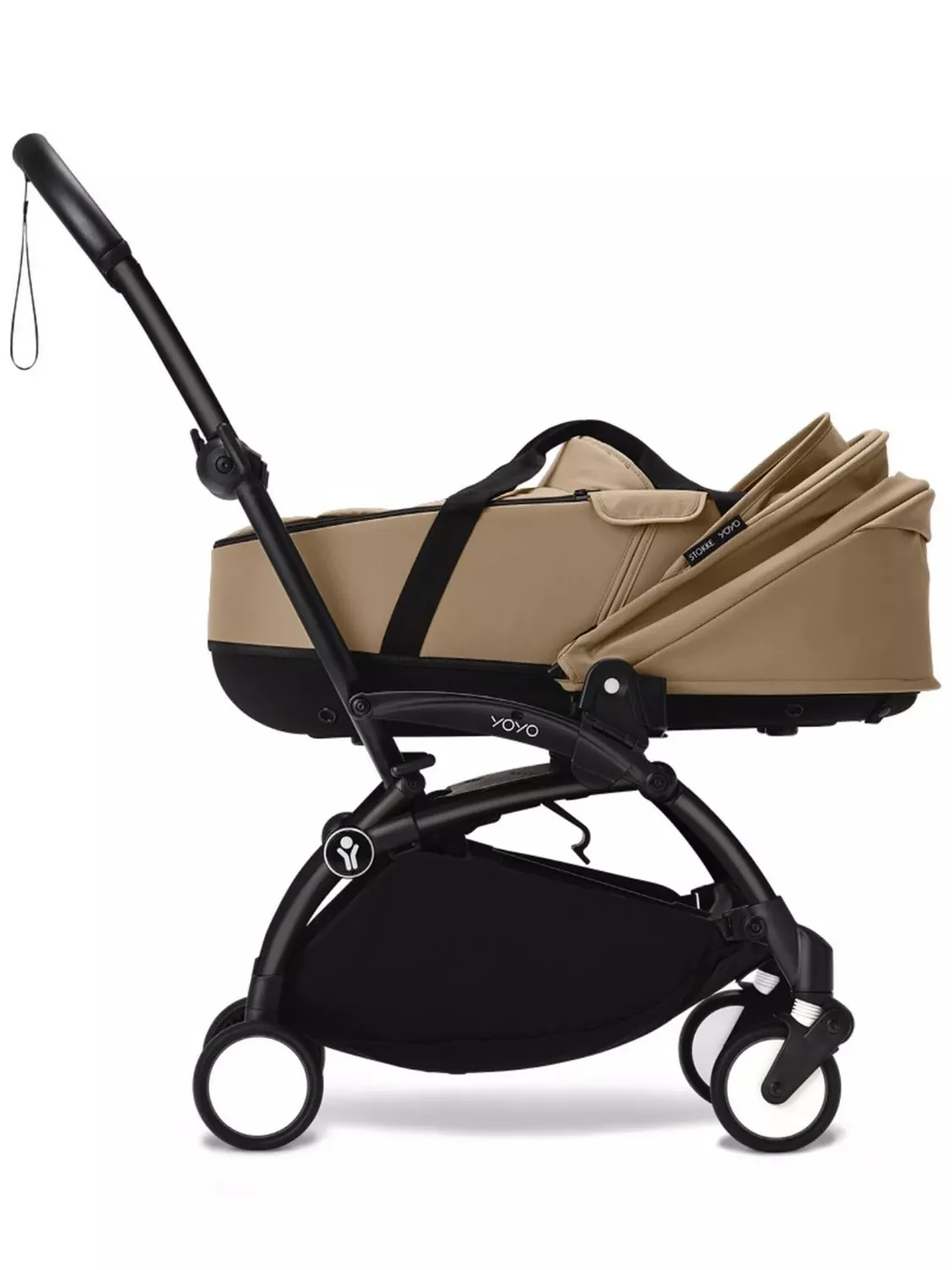 Коляска 2 в 1 Stokke YOYO3 shell, кофейный (toffee), рама черная. Изображение 4