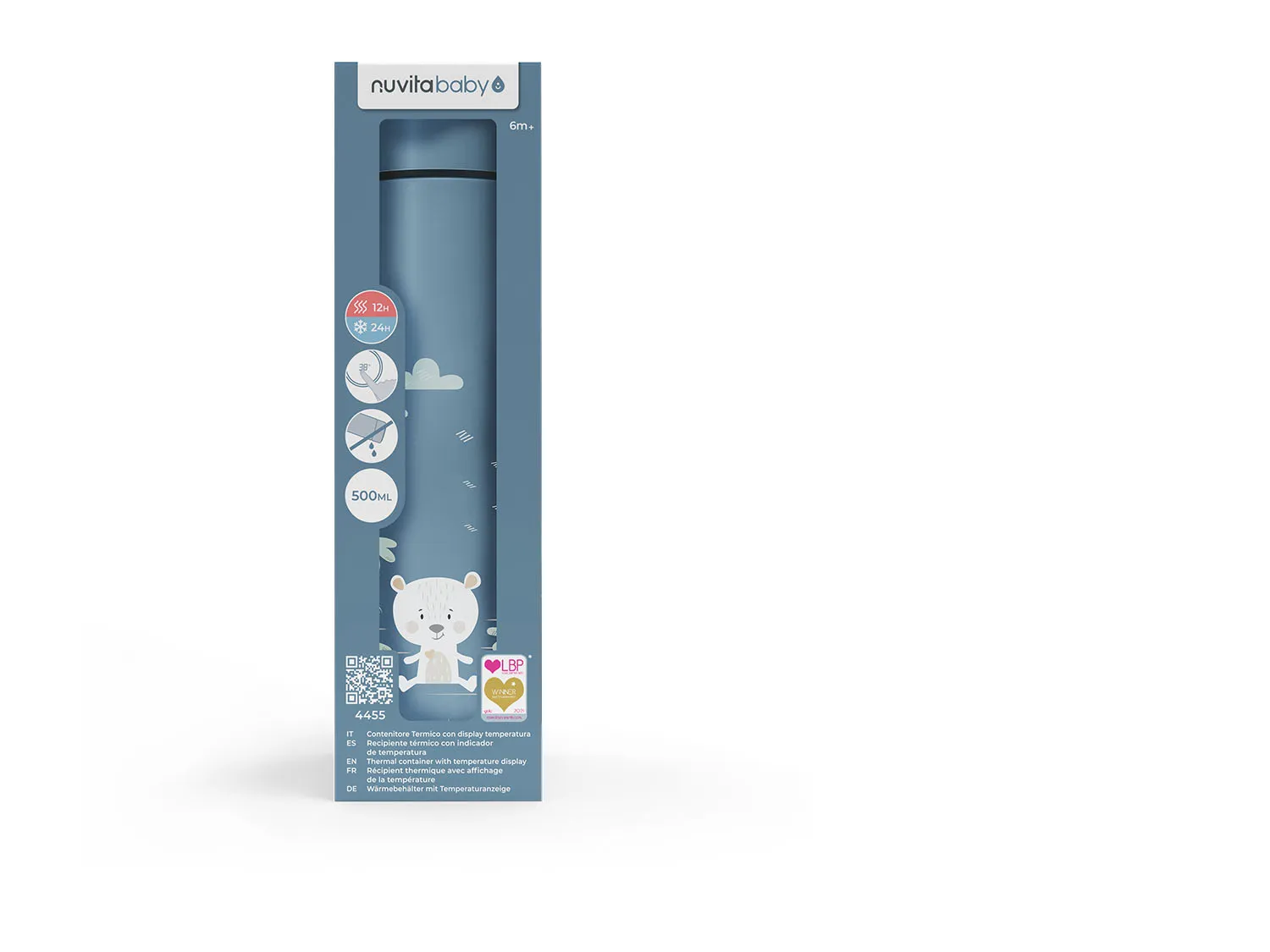 Термос детский Nuvita с индикацией температуры 4455, 500 мл