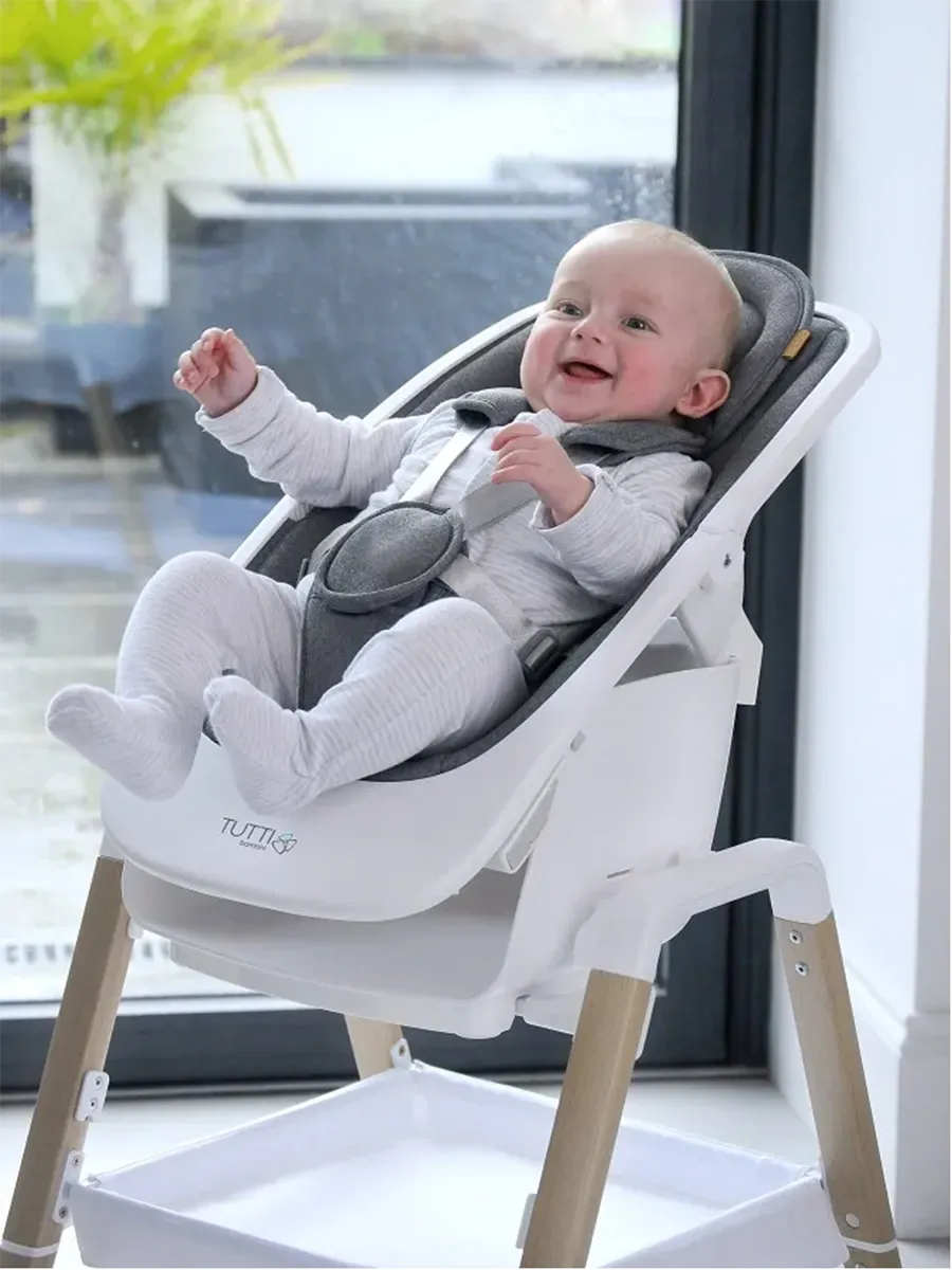 Стул Tutti Bambini для кормления High chair NOVA Complete Белый/Дуб (White/Oak) 611010/3511B. Изображение 1
