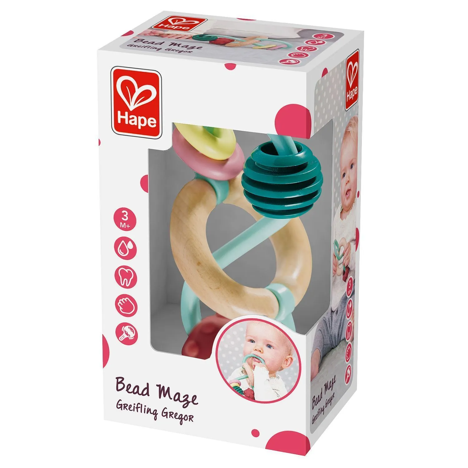 Прорезыватель для зубов Hape «Лабиринт Бусинки»