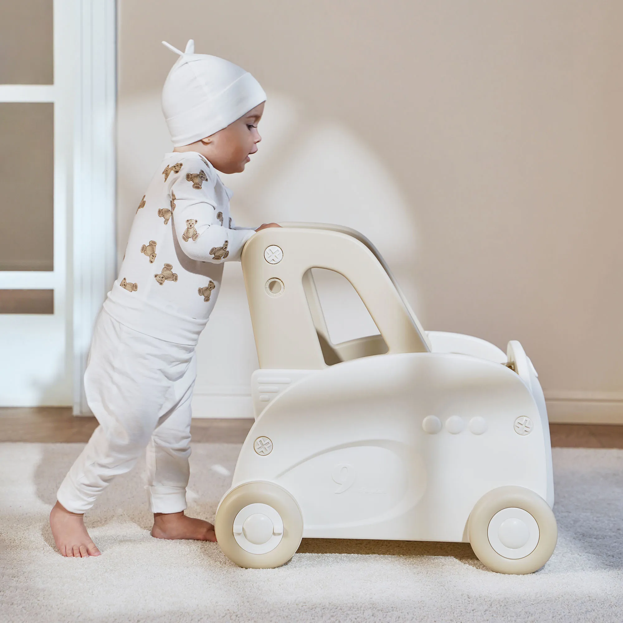 Игрушка-каталка Happy Baby VROOMY «ВРУМИ» milky 331958