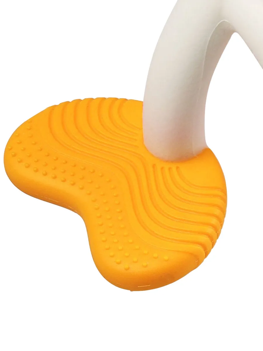 Прорезыватель Mombella силиконовый Рыбка желтый 02104. Изображение 4
