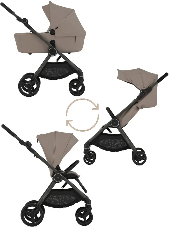 Коляска 2 в 1 ANEX iQ Basic бежевый (Linen) (IQ-18) + багги, с рождения до 22 кг. Изображение 20