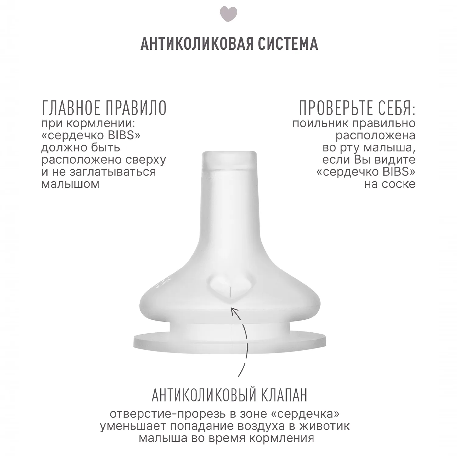 Соска BIBS силиконовая для поильника, 2 шт. 