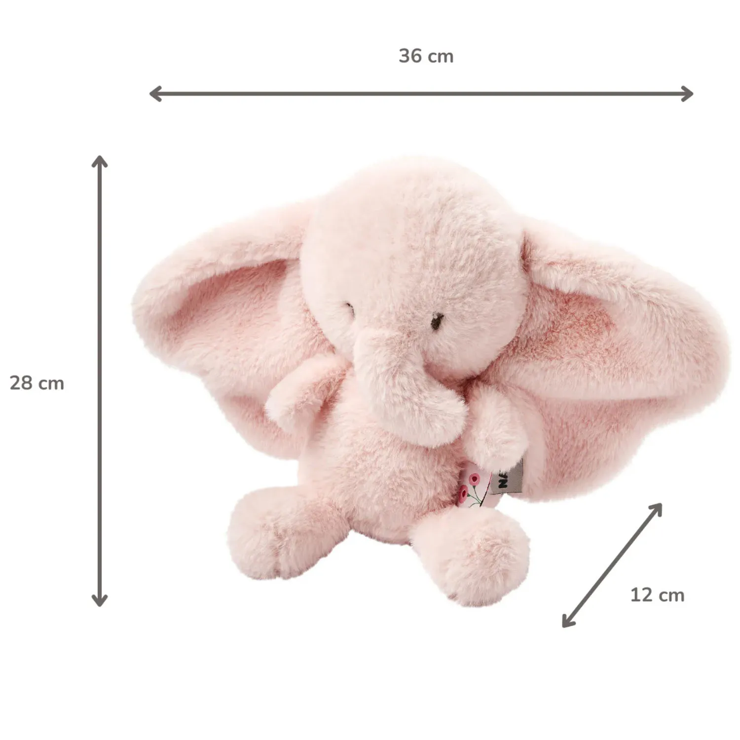 Игрушка мягкая Nattou Soft toy FANFAN Слонёнок pink 759021