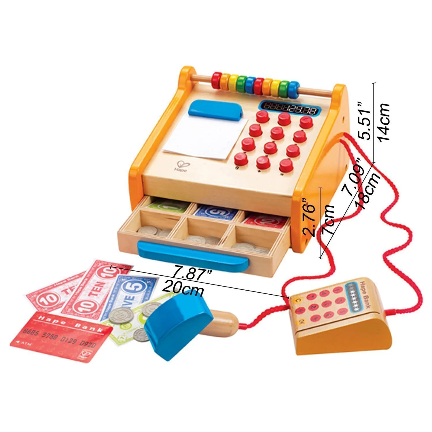 Игровой набор Hape «Касса. Супермаркет» 35 предметов