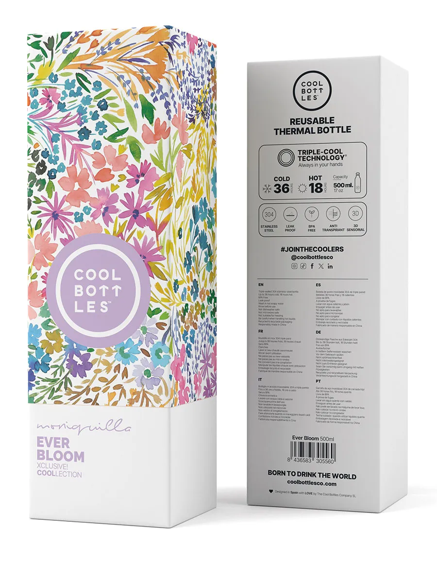 Термос-термобутылка Cool Bottles Moniquilla Ever Bloom 500мл CBB50EBL. Изображение 4