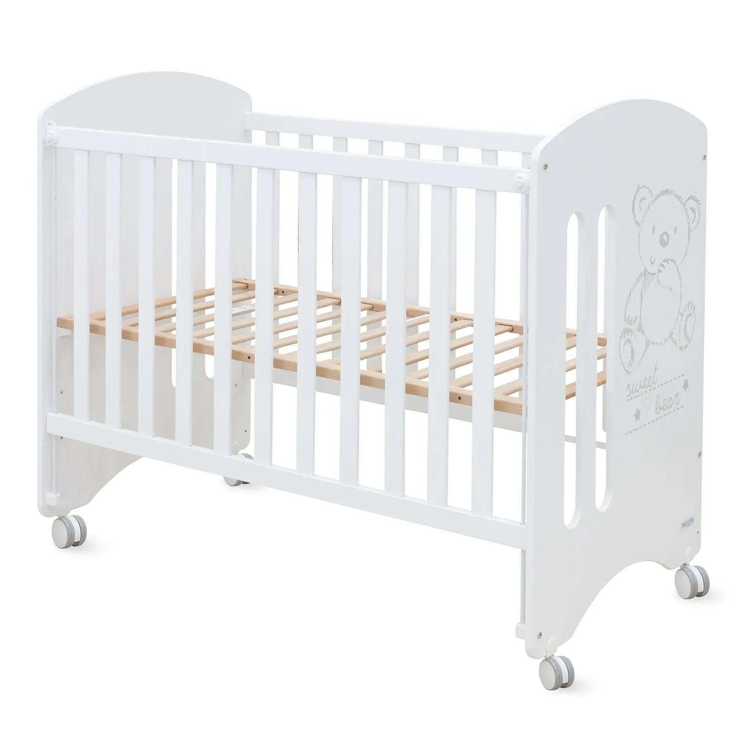 Кровать приставная Micuna Sweet Bear 120*60 с матрацем CH-620 Витрина