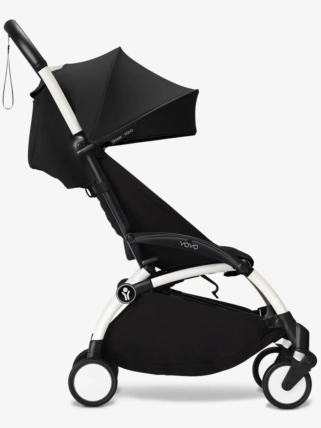 Коляска 2 в 1 Stokke YOYO3 shell, черный, рама белая. Изображение 12
