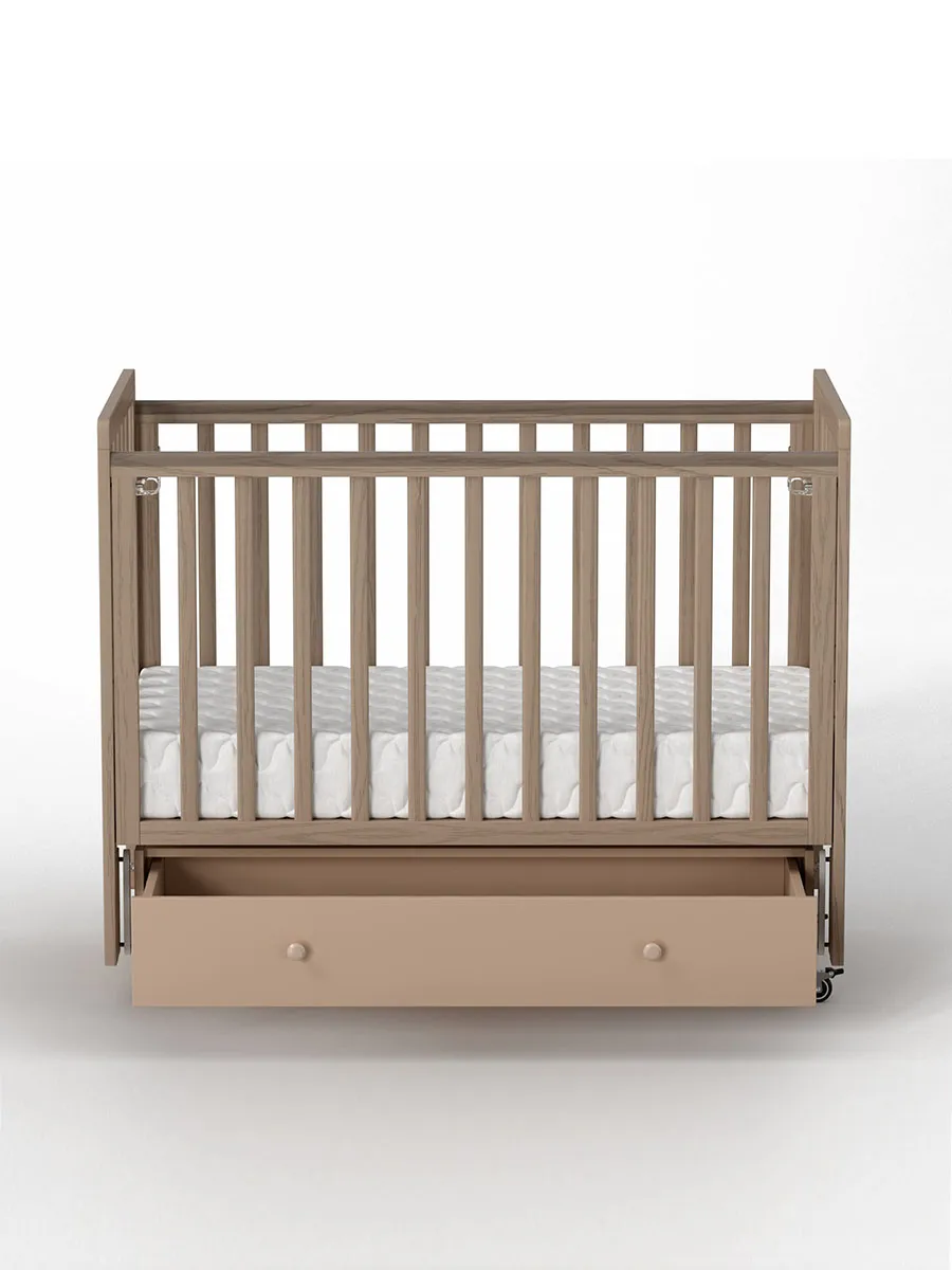Кровать ANTEMI Classic Sleep Premium 120х60 с ящиком-маятником капучино НИК 24