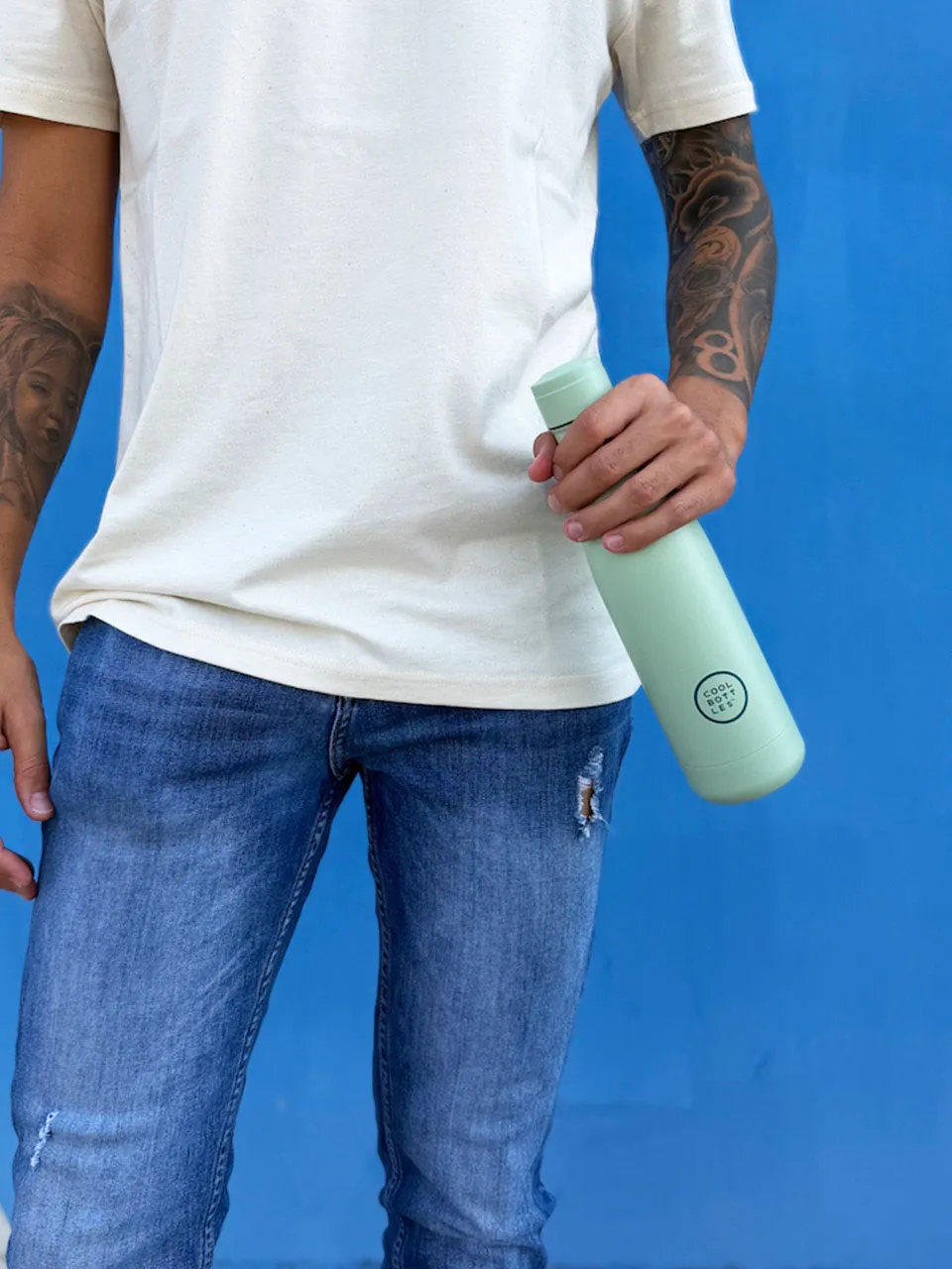 Термос-термобутылка Cool Bottles Soft Зеленый (Sage) 500мл CB500SOS. Изображение 7