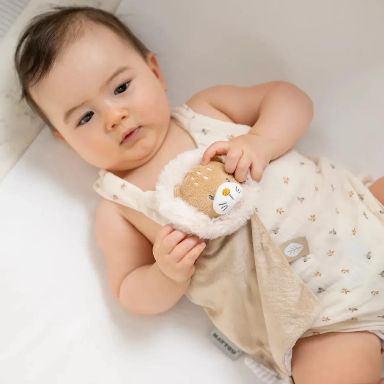 Игрушка мягкая Nattou Soft toy FLO, ERNEST & OLI Лев 682015