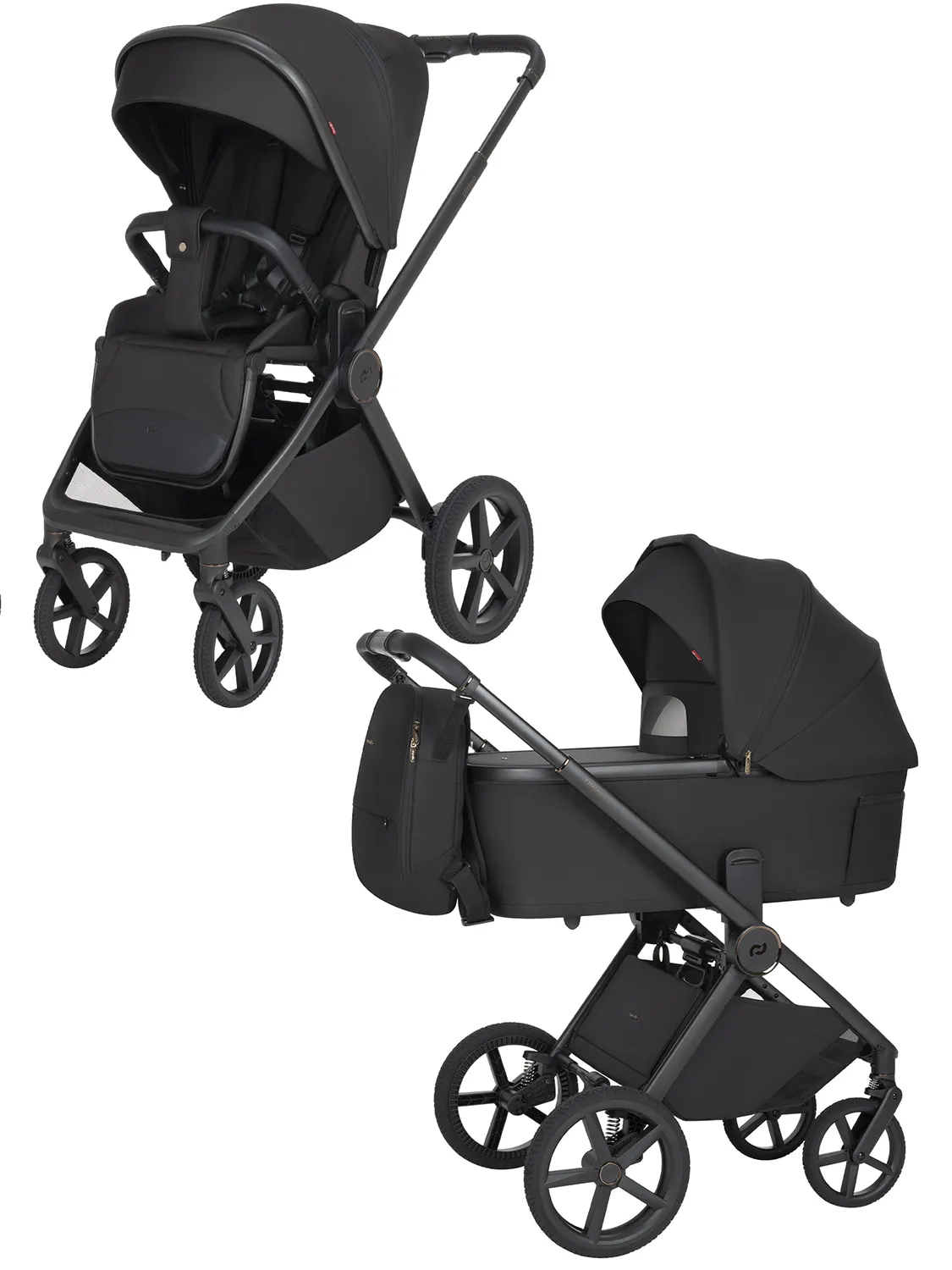 Коляска 2 в 1 Carrello Ultimo F CRL-6701, черный (sable black). Изображение 1
