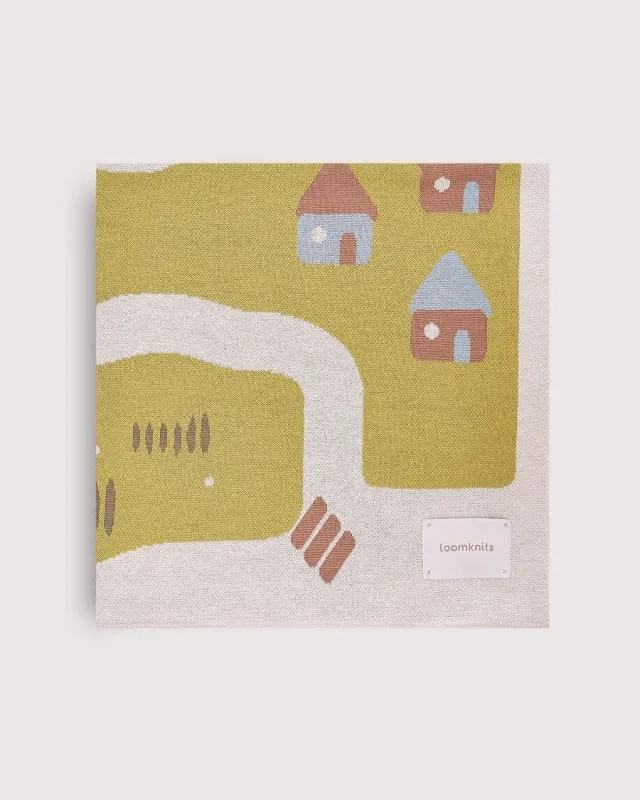 Плед детский LoomKnits Деревня Мультиколор 100х100 см LW5458-060-100/100