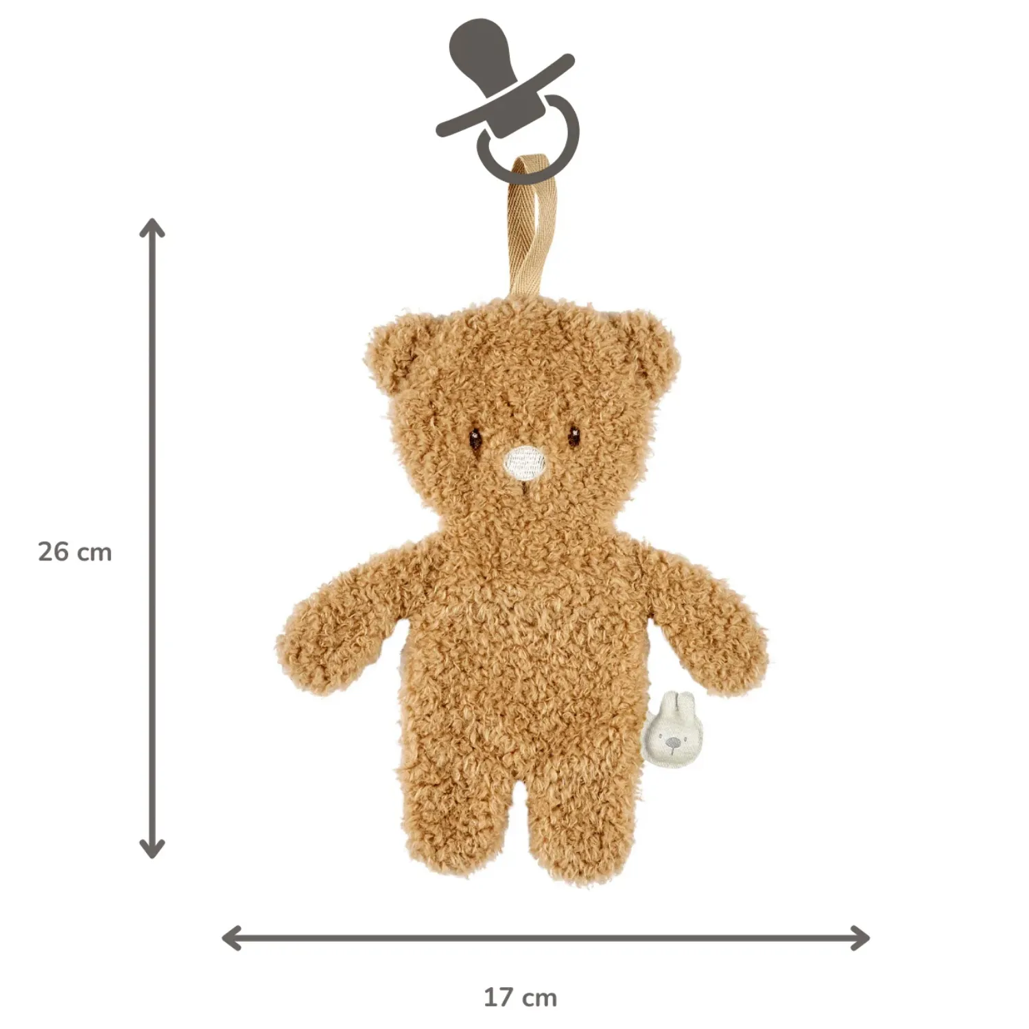 Игрушка мягкая Nattou Doudou TEDDY Bear brown 856461