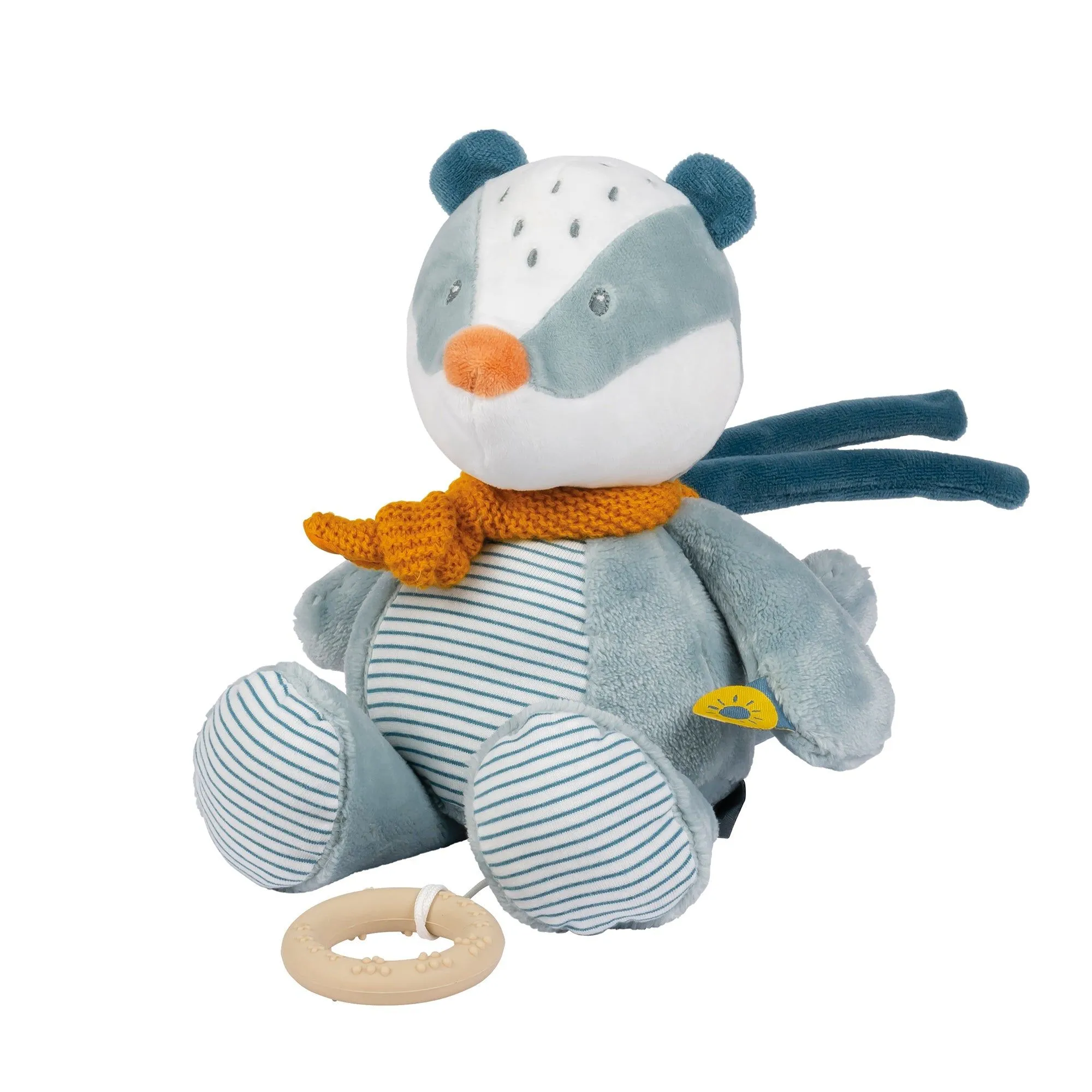 Игрушка мягкая Nattou Musical Soft toy FELIX & LEO Барсук музыкальная 595049
