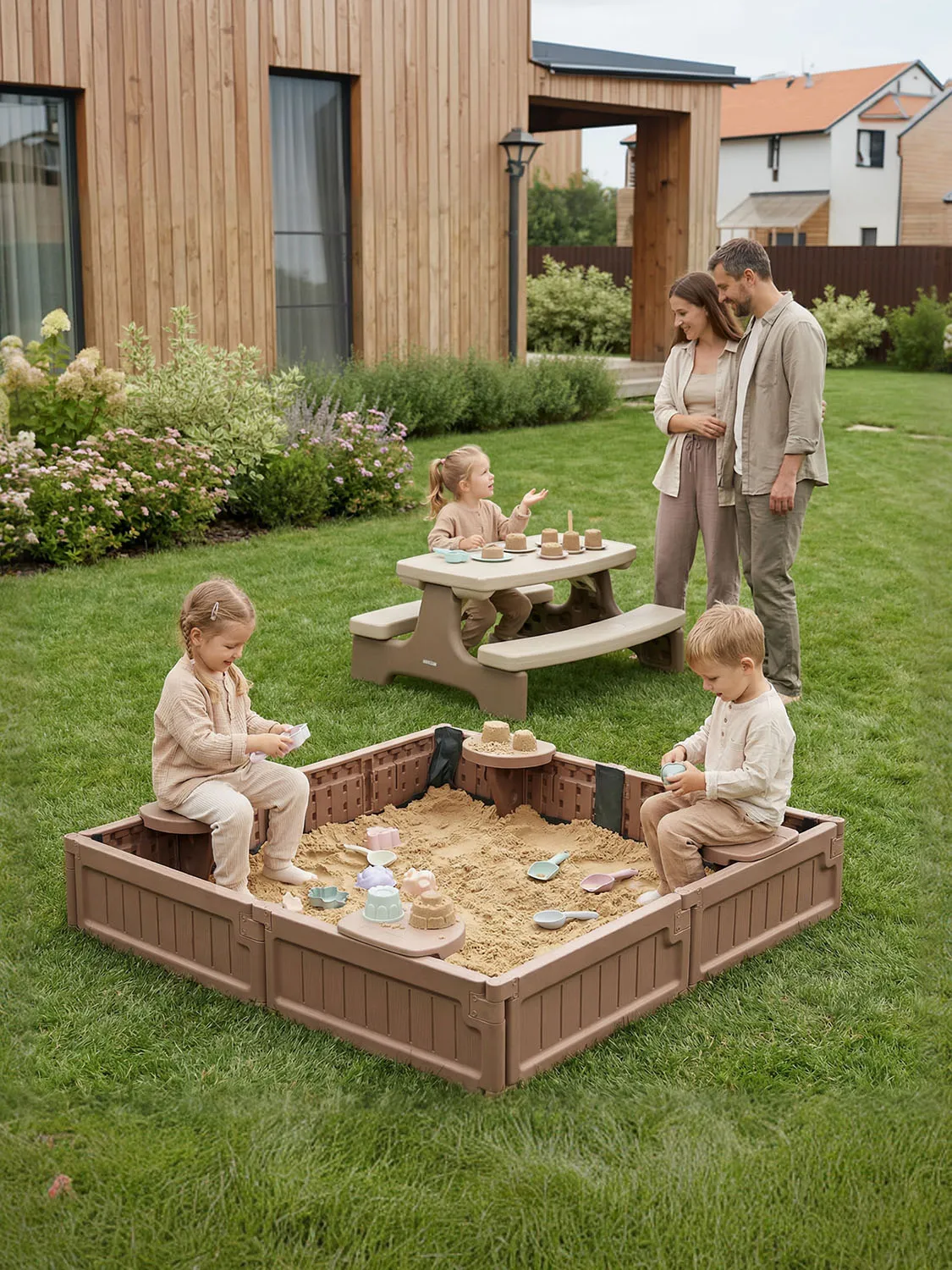 Песочница UNIX Kids квадратная Square 123