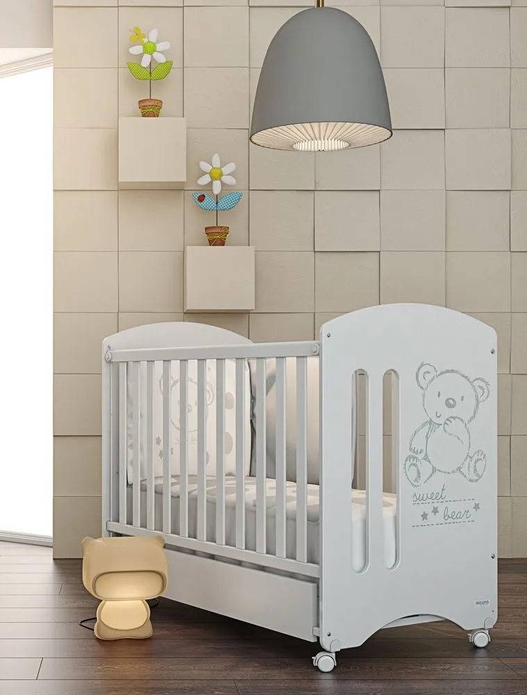 Кровать Micuna Sweet Bear 120*60 white. Изображение 2