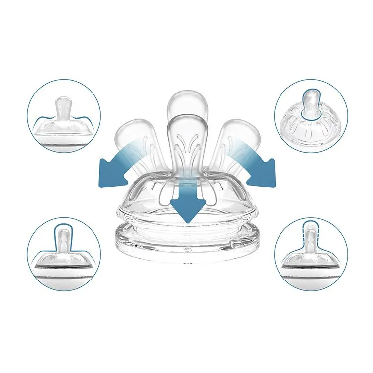 Соска для бутылочек Nuvita силиконовая 6064 Teats Flow Y, 2 шт NU-ALMB0013