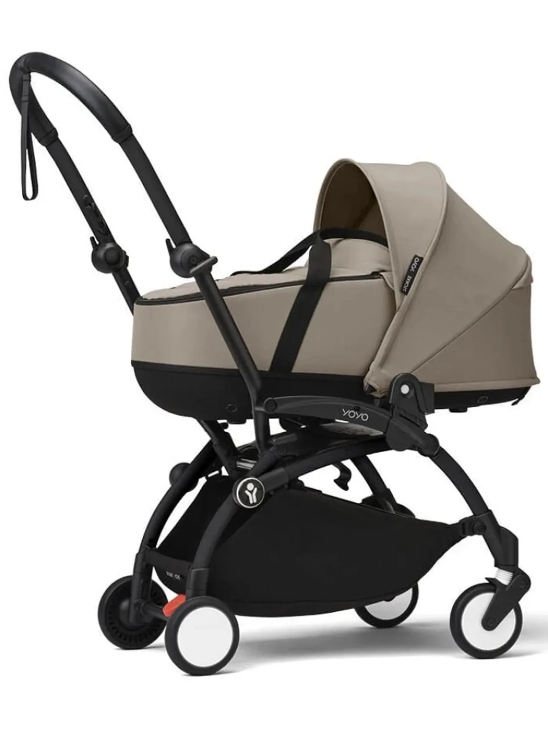 Коляска 2 в 1 Stokke YOYO3 shell, серо-коричневый (taupe), рама черная. Изображение 2