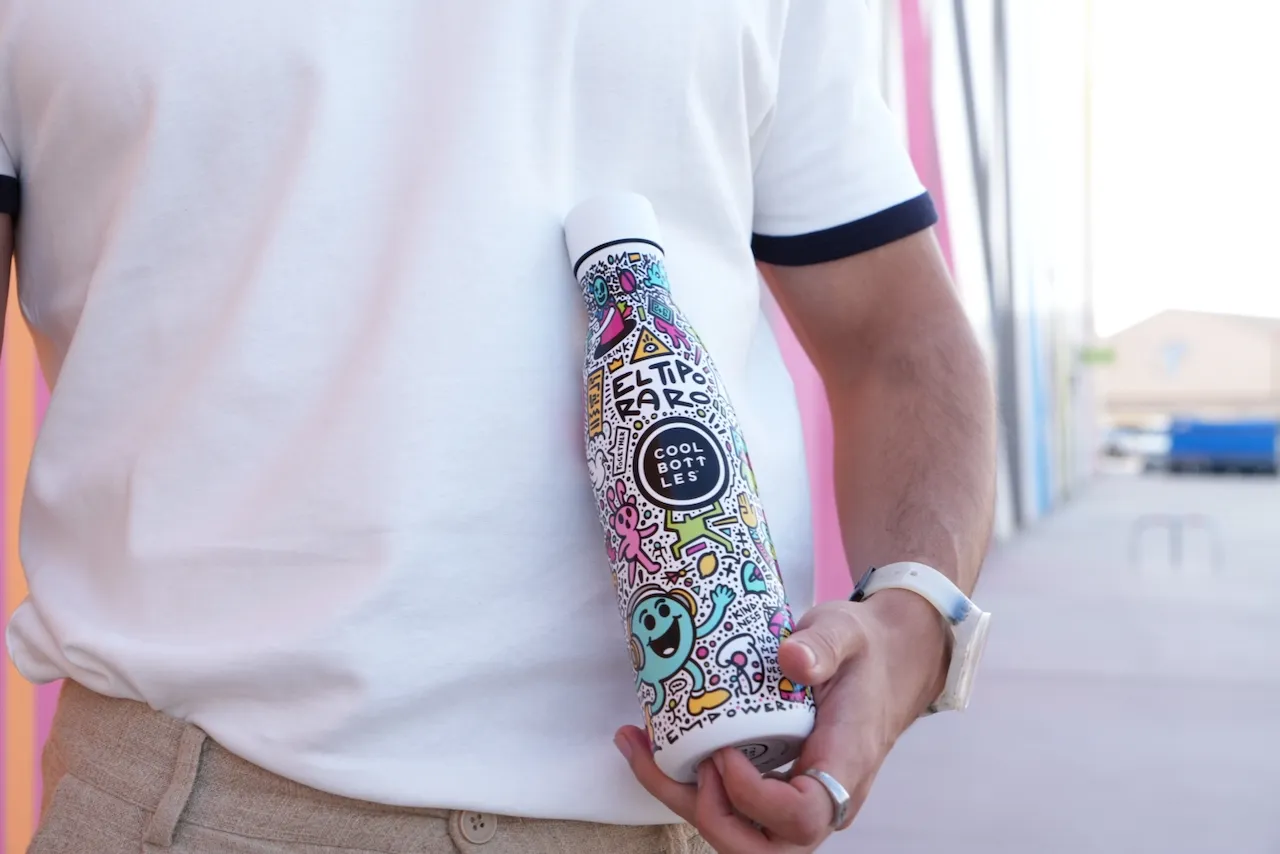 Термос-термобутылка Cool Bottles El Tipo Raro Positive Revolution 500мл CBB50PRE. Изображение 8