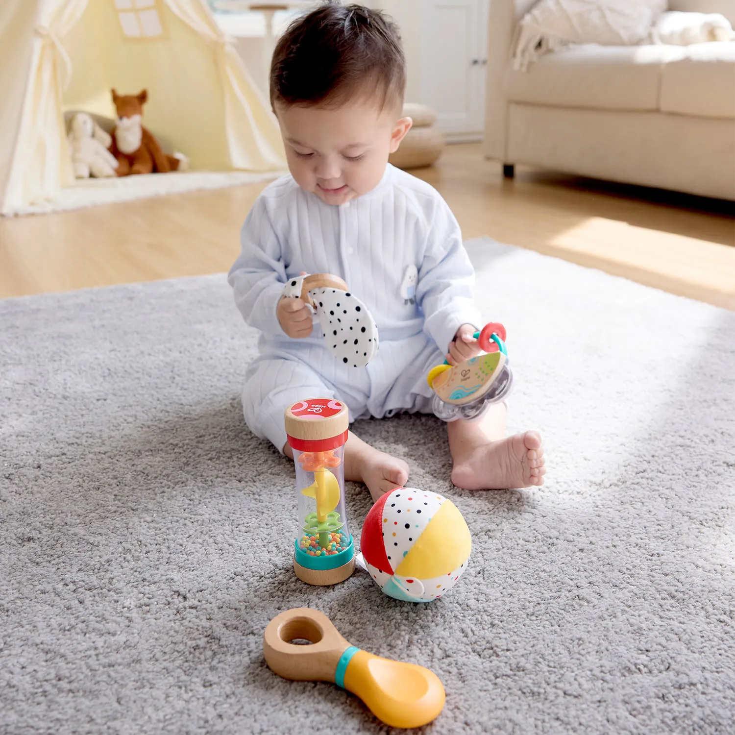 Набор погремушек Hape «Малышам» 5 предметов E0130_HP