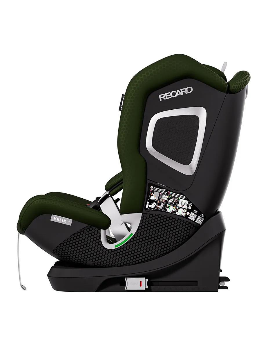 Автокресло 1/2/3 RECARO Velix 1, зеленый (epic green), от 15 месяцев до 12 лет, 9-36 кг, isofix. Изображение 9