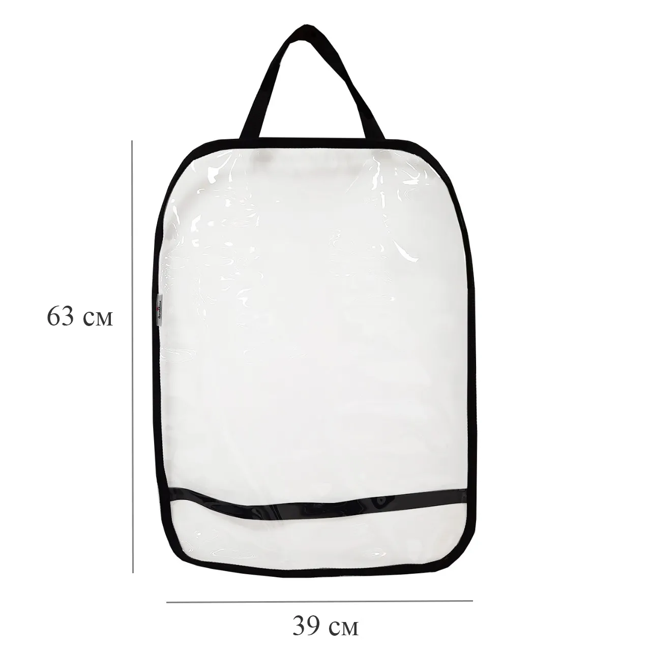 Защита спинки переднего сидения автомобиля Fiorellino FrontSeat Transparent (ПВХ 700 микрон)