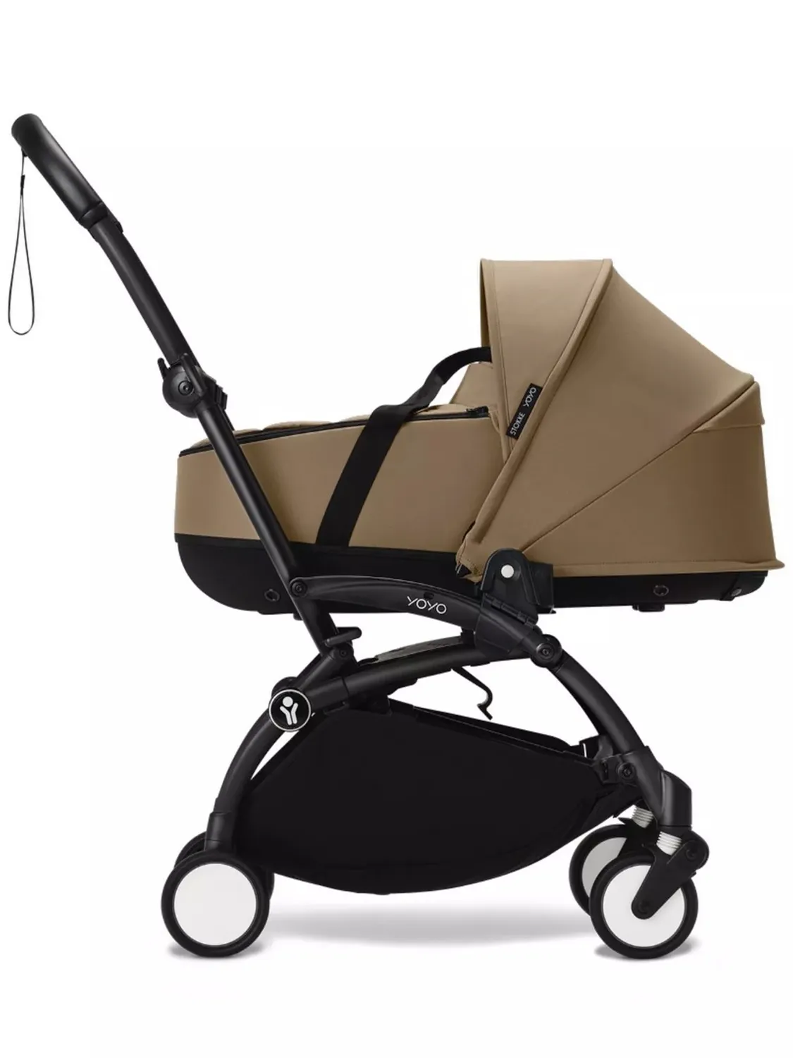 Коляска 2 в 1 Stokke YOYO3 shell, кофейный (toffee), рама черная. Изображение 3
