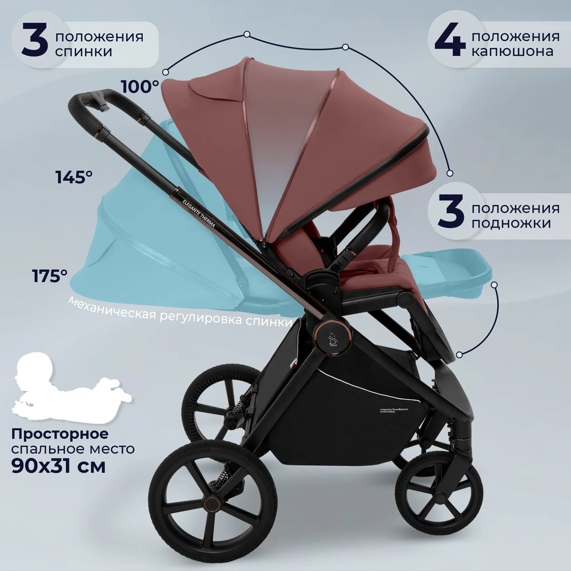 Коляска 2 в 1 SBL / Sweet Baby Elegante Therma