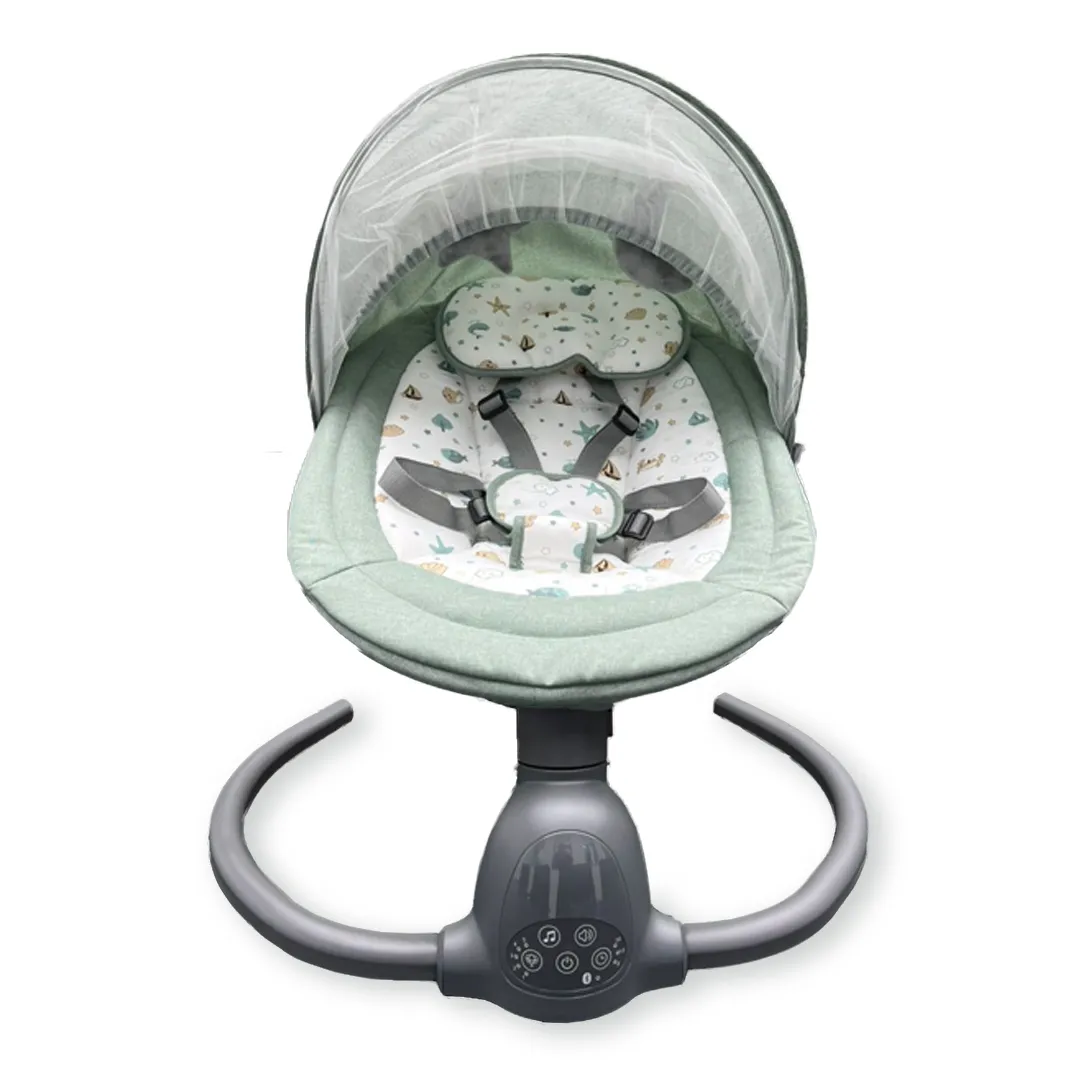 Стульчик для кормления растущий Tutti Bambini NOVA + Качели Fiorellino mint BSN001