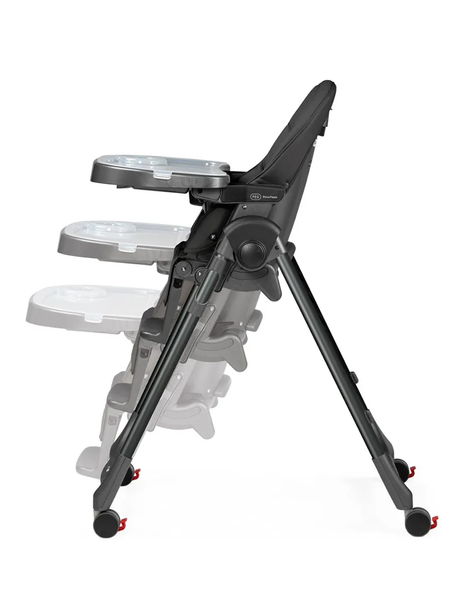 Стул для кормления Peg-Perego Prima Pappa Follow Me Черный (True Black). Изображение 4