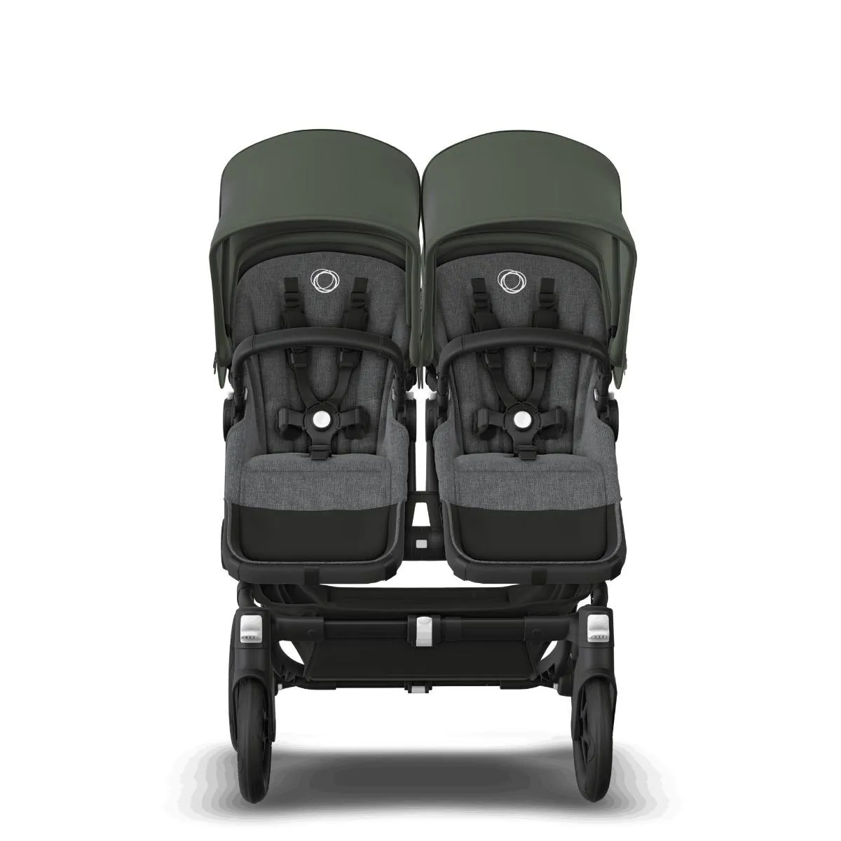 Коляска 2 в 1 Bugaboo Donkey5 Twin шасси Black