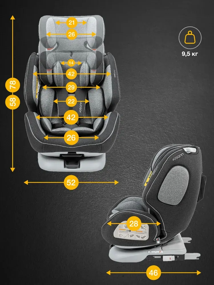 Автокресло 0+/1/2/3 Osann ONE 360° Universe