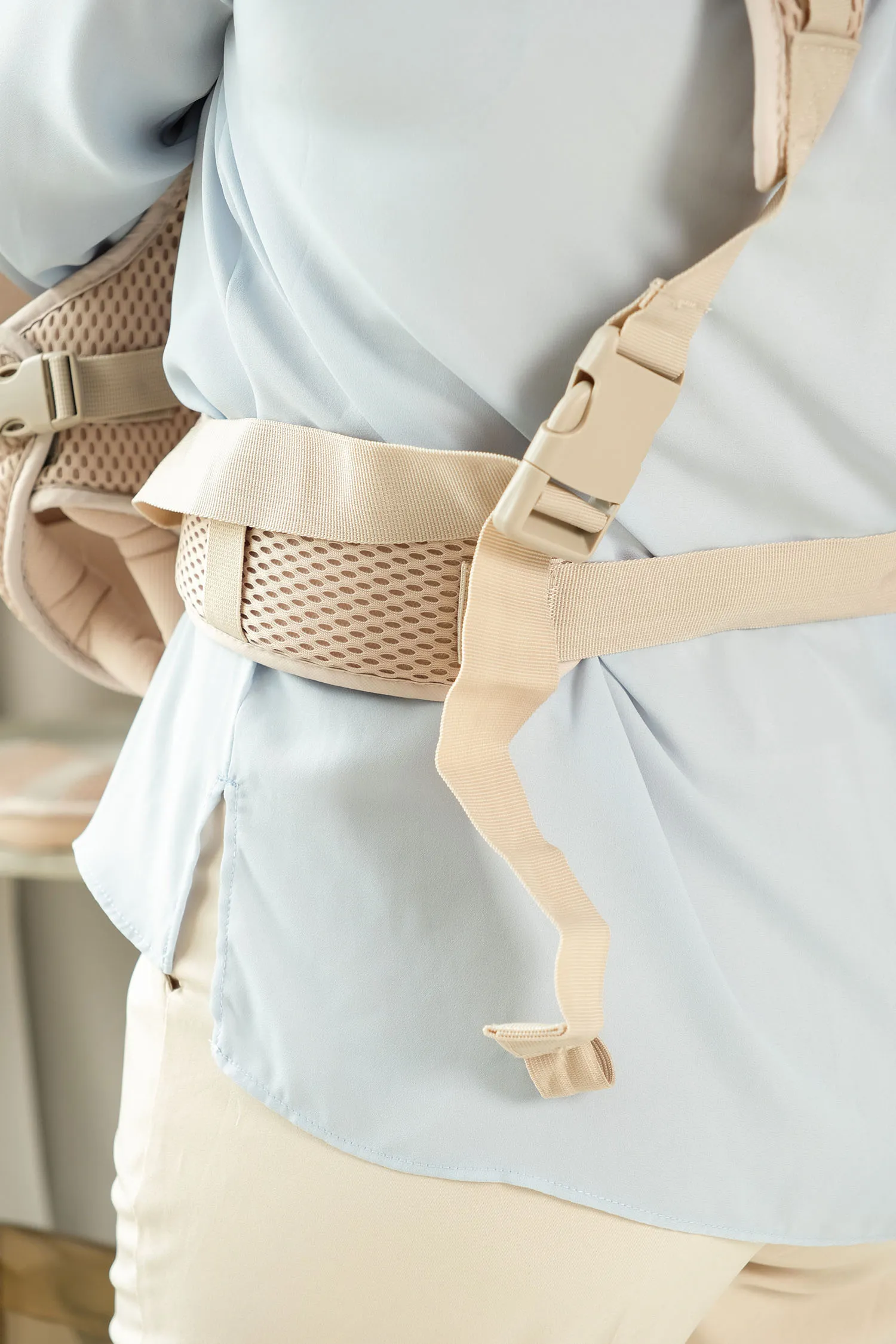 Рюкзак переноска Fiorellino beige mesh BC1847