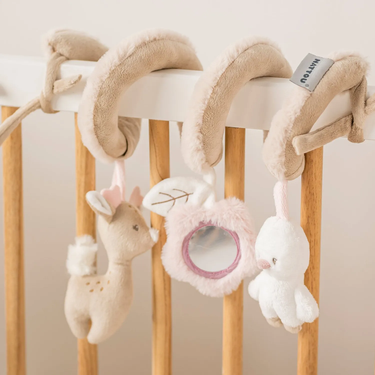 Игрушка мягкая Nattou Toy spiral FANFAN Оленёнок и Утёнок 759212