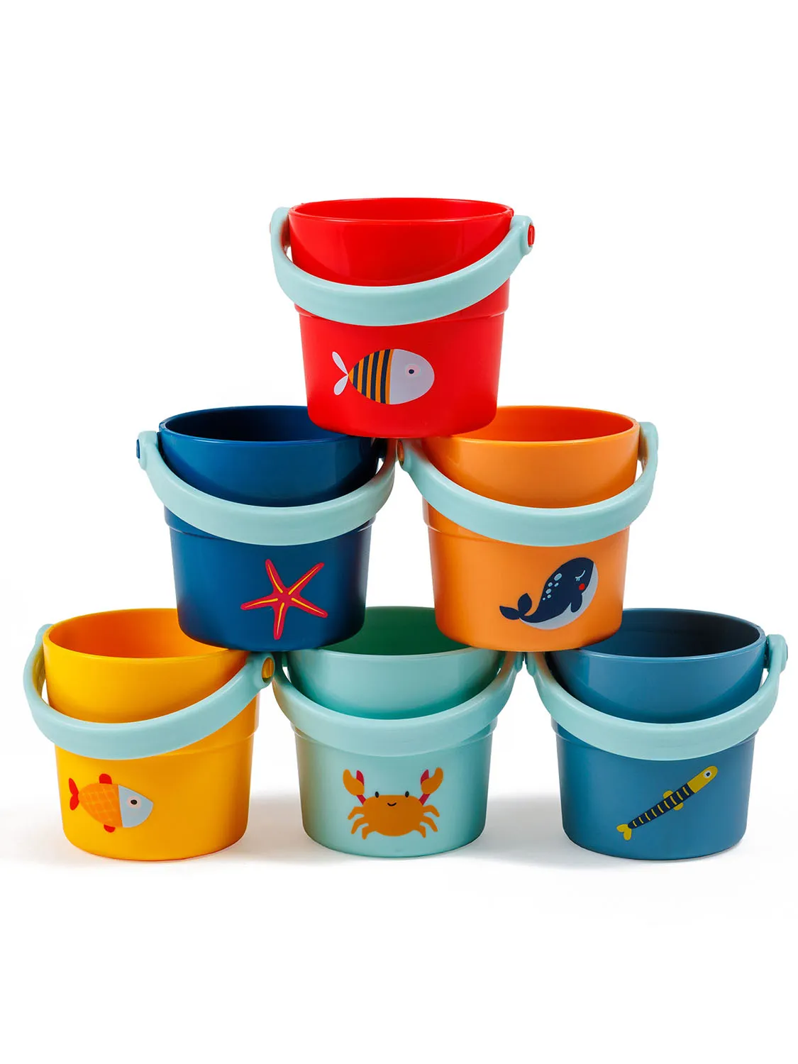 Игрушка для купания Eurekakids "Веселые ведра"