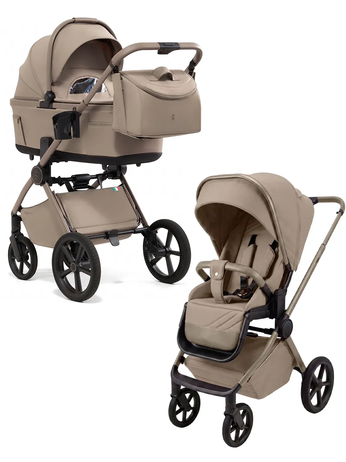 Коляска 2 в 1 SBL Terra (Sweet Baby), бежевый (champagne beige). Изображение 1