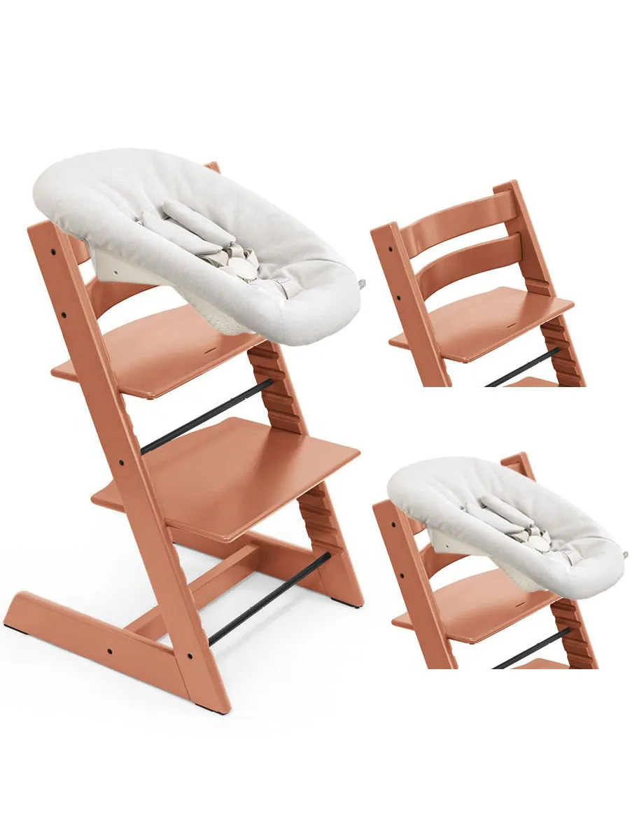 Стульчик растущий для новорожденных Stokke Tripp Trapp бук с сиденьем Newborn