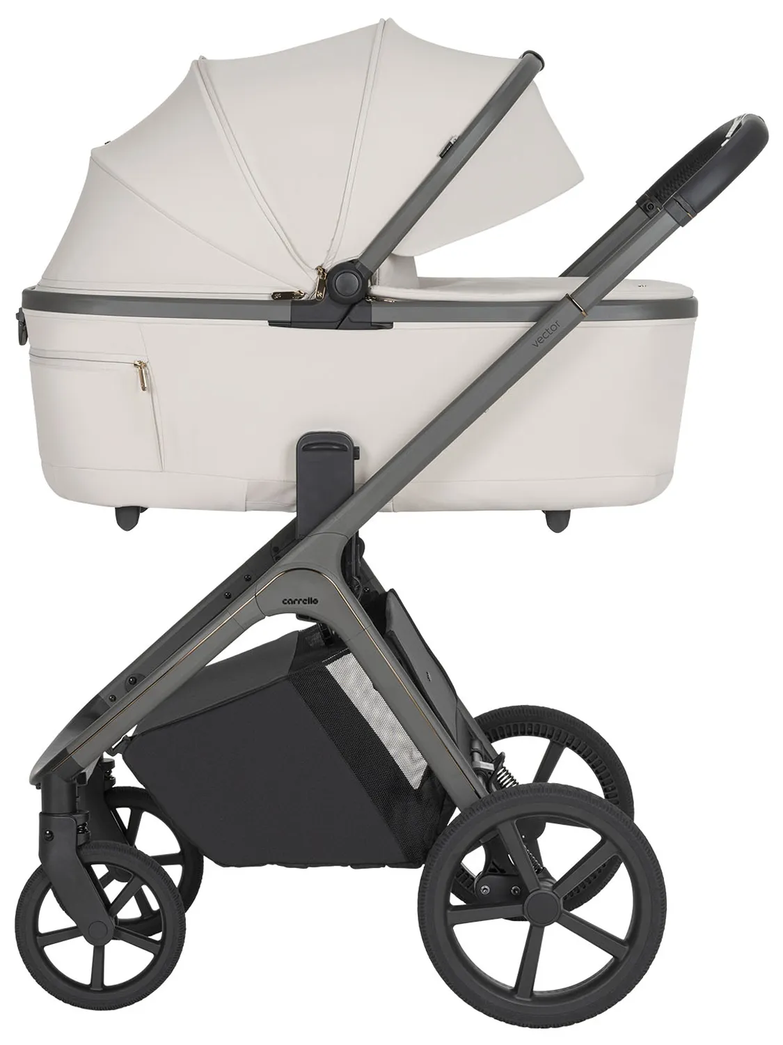 Коляска 2 в 1 CARRELLO Vector F CRL-6700, бежевый (zephyr beige). Изображение 4