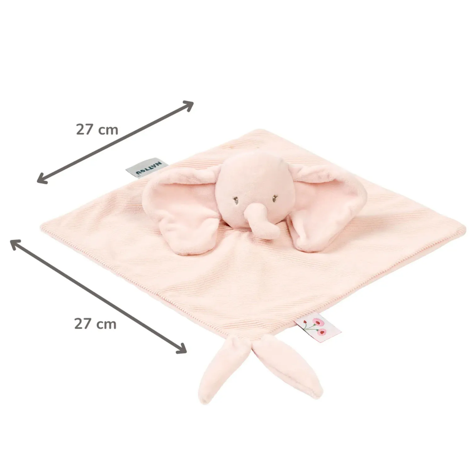 Игрушка мягкая Nattou Doudou FANFAN Слонёнок вельвет pink 759113