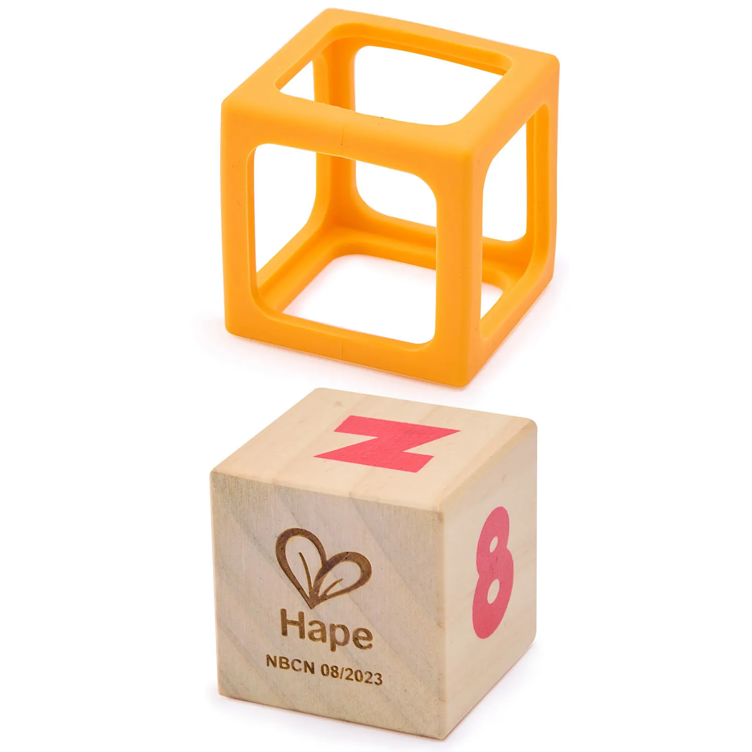 Кубики деревянные Hape в силиконовых чехлах 10 шт. E0131_HP