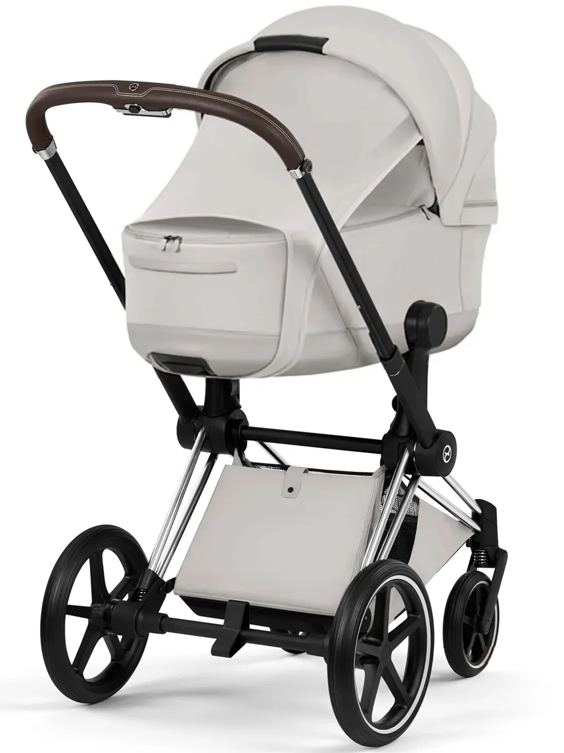 Коляска 2 в 1 Cybex Priam Style шасси Chrome Brown