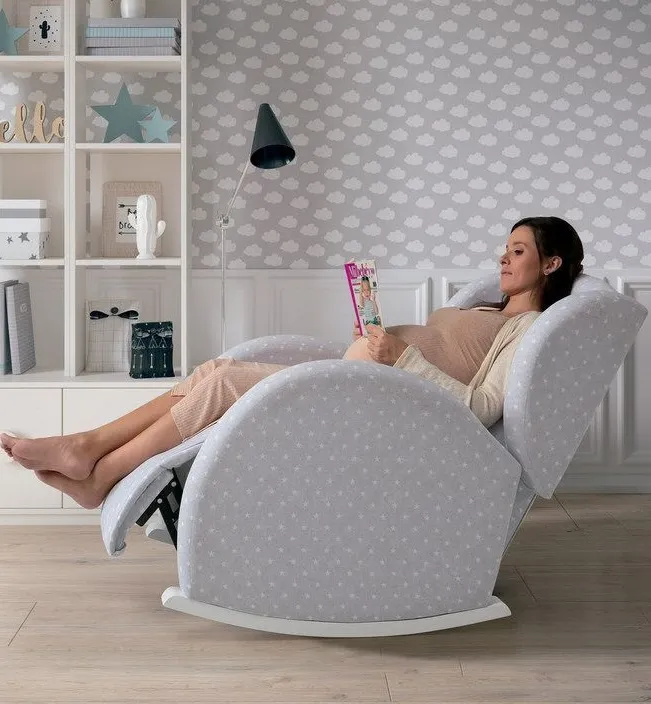 Кресло-качалка для кормления с Relax-системой Micuna Wing/Flor
