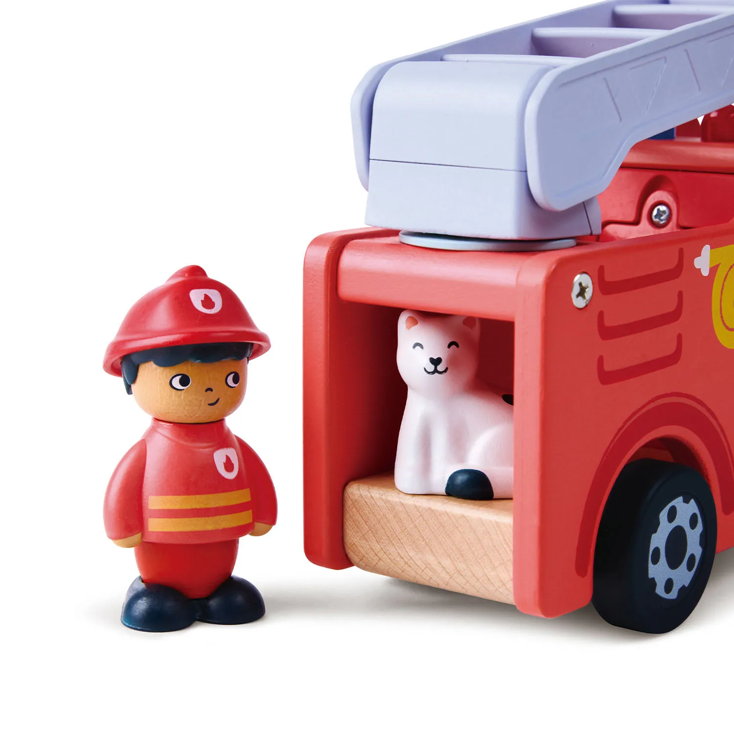 Набор игровой HAPE «Пожарная машина» (детская иллюстрированная книга Hape Land) E3440_HP