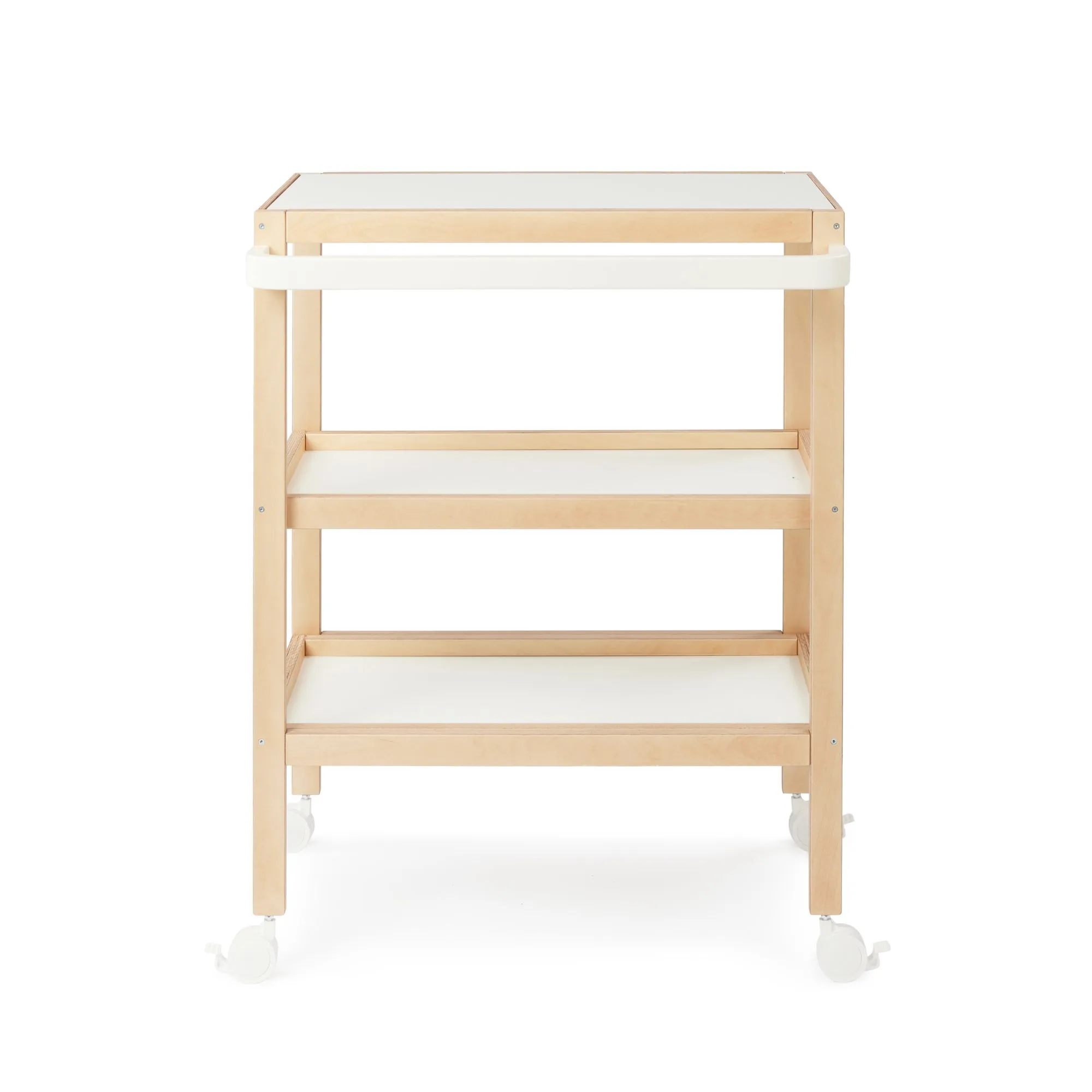 Комплект Happy Baby: пеленальный стол LAFINO с матрасом white 91039